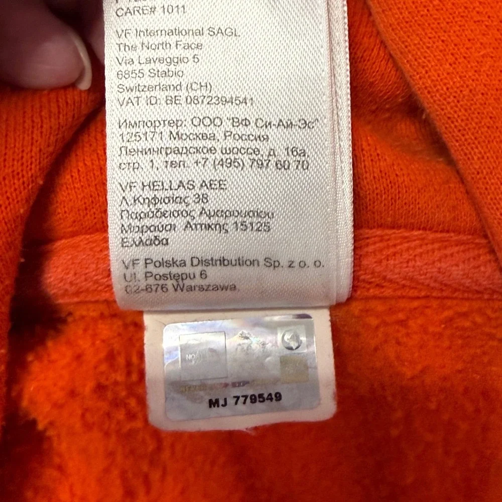 The North Face Berkeley Hoodie Men's L Pumpkin Orange Heritage Logo Gorpcore